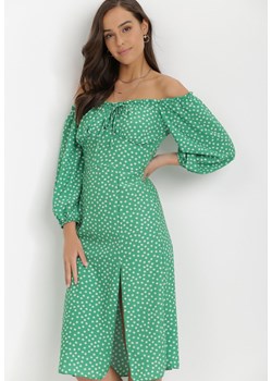 Zielona Sukienka Ohmrel ze sklepu Born2be Odzież w kategorii Sukienki - zdjęcie 114740705