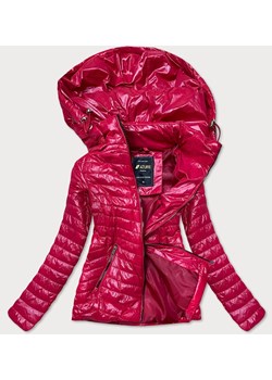 Błyszcząca kurtka damska czerwona (6380) ze sklepu goodlookin.pl w kategorii Kurtki damskie - zdjęcie 114792405