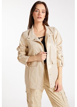Połyskująca kurtka z lnem ze sklepu MONNARI w kategorii Kurtki damskie - zdjęcie 114871827
