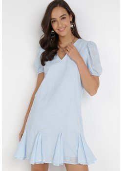 Jasnoniebieska Sukienka Nepherope ze sklepu Born2be Odzież w kategorii Sukienki - zdjęcie 115129057