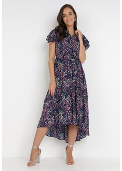 Granatowa Sukienka Pasimisa ze sklepu Born2be Odzież w kategorii Sukienki - zdjęcie 115171088