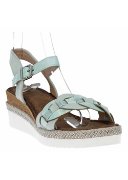 Firmowe sandały damskie na koturnie Lady Glory Zielone (kolory) ze sklepu PaniTorbalska w kategorii Espadryle damskie - zdjęcie 115171386