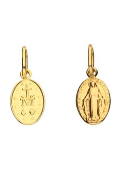 Złoty medalik 585 owalny Matka Boska 0,49 g ze sklepu LOVRIN w kategorii Kolczyki - zdjęcie 115348717