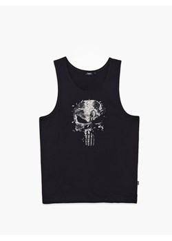 Cropp - Tank top z nadrukiem Punisher - czarny ze sklepu Cropp w kategorii T-shirty męskie - zdjęcie 115404295