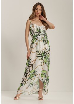 Biało-Zielona Sukienka Sereilena ze sklepu Renee odzież w kategorii Sukienki - zdjęcie 115406565