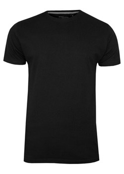 T-Shirt Czarny Bawełniany Męski Bez Nadruku -Brave Soul- Koszulka, Krótki Rękaw, Basic TSBRSSS21GRAILjetblack ze sklepu JegoSzafa.pl w kategorii T-shirty męskie - zdjęcie 115646626