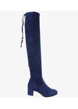 Sergio Leone kozaki damskie na zimę za kolano eleganckie  ze sklepu Casu.pl w kategorii Kozaki damskie - zdjęcie 115778428
