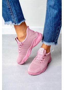 Różowe buty sportowe sznurowane Casu 1106 ze sklepu Casu.pl w kategorii Buty sportowe damskie - zdjęcie 115779619