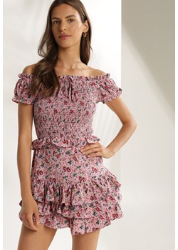 Różowy 2-Częściowy Komplet Lorainella ze sklepu Renee odzież w kategorii Komplety i garnitury damskie - zdjęcie 115787979