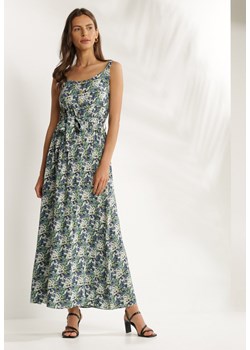 Czarno-Niebieska Sukienka Zelinassa ze sklepu Renee odzież w kategorii Sukienki - zdjęcie 115788009