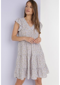 Liliowa Sukienka Orinilla ze sklepu Born2be Odzież w kategorii Sukienki - zdjęcie 115840878