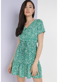 Zielona Sukienka Maryriel ze sklepu Born2be Odzież w kategorii Sukienki - zdjęcie 115840957