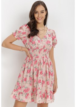 Różowa Sukienka Aethiliana ze sklepu Born2be Odzież w kategorii Sukienki - zdjęcie 115841055