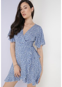 Niebieska Sukienka Adrerial ze sklepu Born2be Odzież w kategorii Sukienki - zdjęcie 115841196