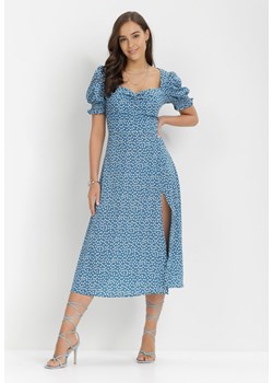 Niebieska Sukienka Aquineva ze sklepu Born2be Odzież w kategorii Sukienki - zdjęcie 115841215