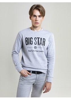 Bluza męska z nadrukiem szara Ecodort 901 ze sklepu Big Star w kategorii Bluzy męskie - zdjęcie 115842477