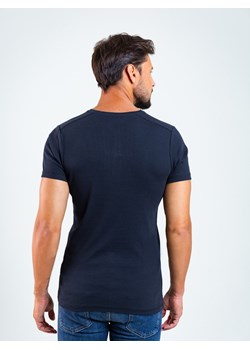 Koszulka męska z prążkowanej dzianiny Basicag 404 ze sklepu Big Star w kategorii T-shirty męskie - zdjęcie 115848749