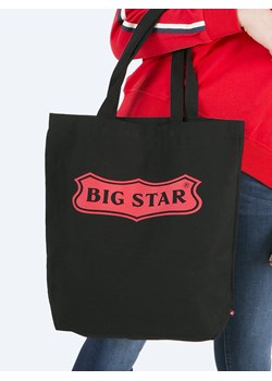 Shopper bag czarna BIG STAR bez dodatków duża na ramię 