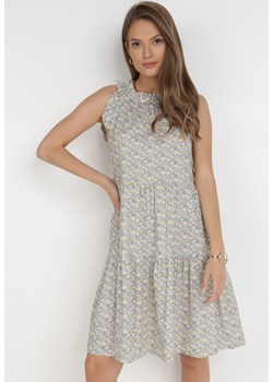 Miętowa Sukienka Adrilise ze sklepu Born2be Odzież w kategorii Sukienki - zdjęcie 115853538