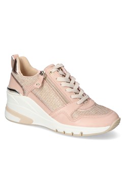 Piękne Różowe Sneakersy Caprice Na Koturnie Caprice 9-23710-26/504 Rose Comb ze sklepu Arturo-obuwie w kategorii Buty sportowe damskie - zdjęcie 115858139