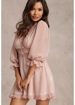 Różowa Sukienka Thelaia ze sklepu Renee odzież w kategorii Sukienki - zdjęcie 116162536
