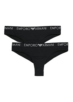 majtki damskie emporio armani czarne 2-pack ze sklepu Royal Shop w kategorii Majtki damskie - zdjęcie 116179256