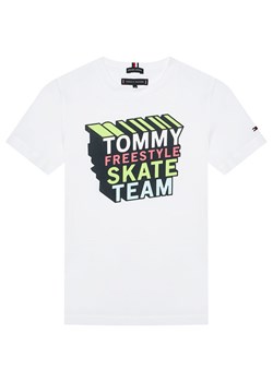T-shirt chłopięce Tommy Hilfiger biały z krótkim rękawem 