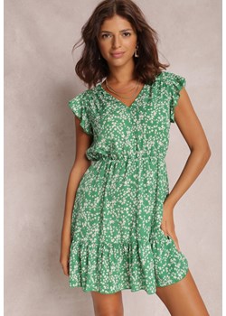 Zielona Sukienka Sagisa ze sklepu Renee odzież w kategorii Sukienki - zdjęcie 116232475
