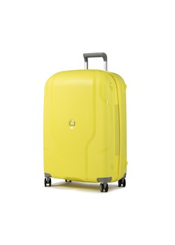 Żółta walizka Delsey 