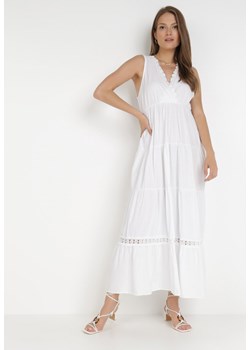 Biała Sukienka Kaphixie ze sklepu Born2be Odzież w kategorii Sukienki - zdjęcie 116316297