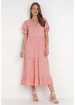 Różowa Sukienka Thosassea ze sklepu Born2be Odzież w kategorii Sukienki - zdjęcie 116318406