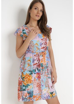 Liliowa Sukienka Sylphassea ze sklepu Born2be Odzież w kategorii Sukienki - zdjęcie 116318555