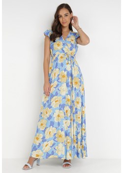 Niebieska Sukienka Acsesi ze sklepu Born2be Odzież w kategorii Sukienki - zdjęcie 116379225