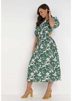 Zielona Sukienka Lisiphe ze sklepu Born2be Odzież w kategorii Sukienki - zdjęcie 116636986