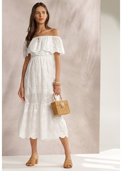 Biała Sukienka Menilophi ze sklepu Renee odzież w kategorii Sukienki - zdjęcie 116714428