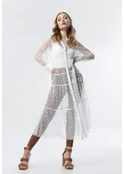 Biała Sukienka Muir ze sklepu Born2be Odzież w kategorii Odzież plażowa - zdjęcie 117305409