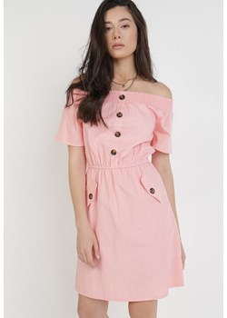 Różowa Sukienka Ophiinix ze sklepu Born2be Odzież w kategorii Sukienki - zdjęcie 117424795