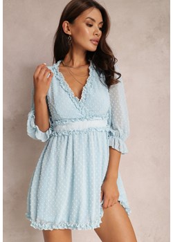 Jasnoniebieska Sukienka Thelaia ze sklepu Renee odzież w kategorii Sukienki - zdjęcie 117487157