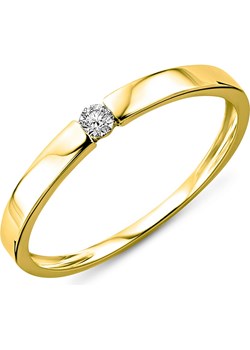 Złoty pierścionek z diamentem ze sklepu Limango Polska w kategorii Pierścionki - zdjęcie 117488046