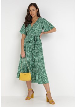 Zielona Sukienka Rirra ze sklepu Born2be Odzież w kategorii Sukienki - zdjęcie 117527097
