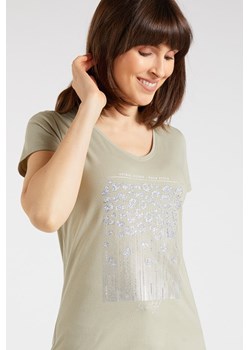 T-shirt z ozdobnym panelem ze sklepu MONNARI w kategorii Bluzki damskie - zdjęcie 117530029