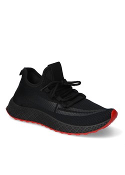 Czarno-Czerwone Sneakersy Męskie Filippo Filippo MTN2179/21BKRD Black/Red ze sklepu Arturo-obuwie w kategorii Buty sportowe męskie - zdjęcie 117535145