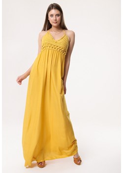 Żółta Sukienka Contradance ze sklepu Born2be Odzież w kategorii Sukienki - zdjęcie 117563976