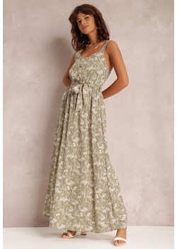 Sukienka Renee na ramiączkach dzienna z dekoltem w literę v maxi  ze sklepu Renee odzież w kategorii Sukienki - zdjęcie 117672119