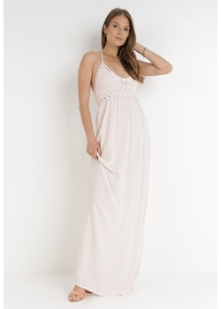 Jasnoróżowa Sukienka Zerlaivo ze sklepu Born2be Odzież w kategorii Sukienki - zdjęcie 117723788