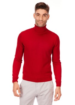 Sweter męski czerwony Lanieri  ze sklepu Lanieri.pl w kategorii Swetry męskie - zdjęcie 117888817