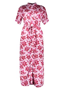 Sukienka NA-KD różowa z krótkimi rękawami 