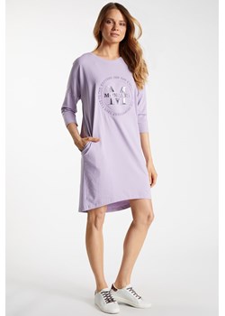 Bawełniana sukienka z tłoczonym logo ze sklepu MONNARI w kategorii Sukienki - zdjęcie 118060148