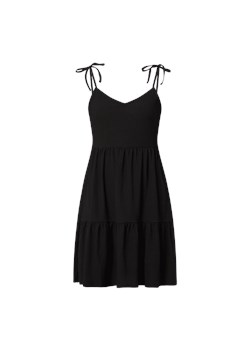 Sukienka Tom Tailor Denim na lato czarna mini w serek casual 