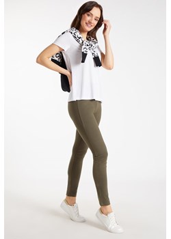 Gładkie legginsy damskie ze sklepu MONNARI w kategorii Spodnie damskie - zdjęcie 118315888